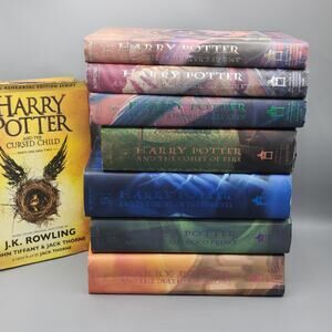 Harry Potter Complete Hardcover Set 1-7 & The Cursed Child J K Rowling Nice Set